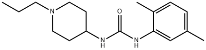 1-(2,5-dimethylphenyl)-3-(1-propylpiperidin-4-yl)urea Struktur