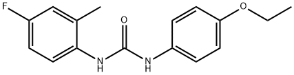 1-(4-ethoxyphenyl)-3-(4-fluoro-2-methylphenyl)urea Struktur