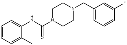 4-[(3-fluorophenyl)methyl]-N-(2-methylphenyl)piperazine-1-carboxamide Struktur