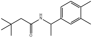 N-[1-(3,4-dimethylphenyl)ethyl]-3,3-dimethylbutanamide Struktur