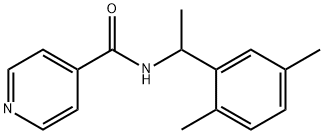 N-[1-(2,5-dimethylphenyl)ethyl]pyridine-4-carboxamide Struktur