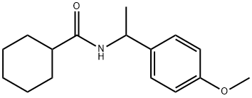 N-[1-(4-methoxyphenyl)ethyl]cyclohexanecarboxamide Struktur