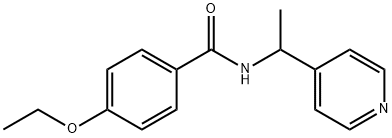 4-ethoxy-N-(1-pyridin-4-ylethyl)benzamide Struktur