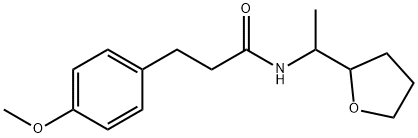 3-(4-methoxyphenyl)-N-[1-(oxolan-2-yl)ethyl]propanamide Struktur