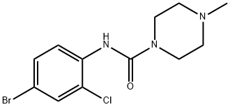 N-(4-bromo-2-chlorophenyl)-4-methylpiperazine-1-carboxamide Struktur