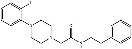 2-[4-(2-fluorophenyl)piperazin-1-yl]-N-(2-phenylethyl)acetamide Struktur