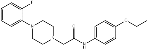 N-(4-ethoxyphenyl)-2-[4-(2-fluorophenyl)piperazin-1-yl]acetamide Struktur