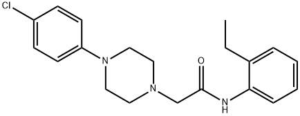 2-[4-(4-chlorophenyl)piperazin-1-yl]-N-(2-ethylphenyl)acetamide Struktur