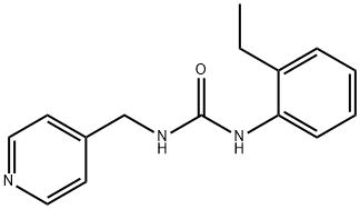 1-(2-ethylphenyl)-3-(pyridin-4-ylmethyl)urea Struktur