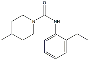 N-(2-ethylphenyl)-4-methylpiperidine-1-carboxamide Struktur