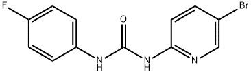 1-(5-bromopyridin-2-yl)-3-(4-fluorophenyl)urea Struktur