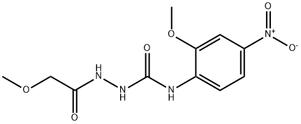 1-[(2-methoxyacetyl)amino]-3-(2-methoxy-4-nitrophenyl)urea Struktur