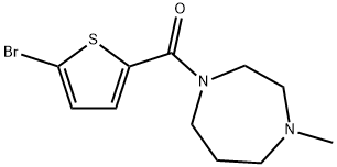 (5-bromothiophen-2-yl)-(4-methyl-1,4-diazepan-1-yl)methanone Struktur