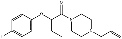 2-(4-fluorophenoxy)-1-(4-prop-2-enylpiperazin-1-yl)butan-1-one Struktur