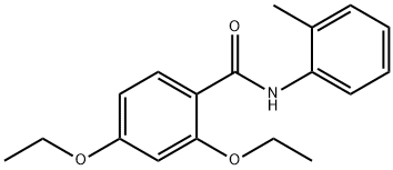 2,4-diethoxy-N-(2-methylphenyl)benzamide Struktur