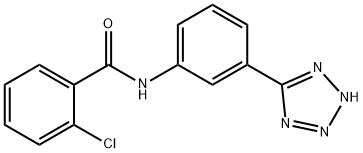 2-chloro-N-[3-(2H-tetrazol-5-yl)phenyl]benzamide Struktur