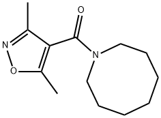 azocan-1-yl-(3,5-dimethyl-1,2-oxazol-4-yl)methanone Struktur