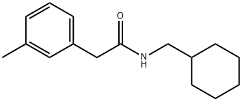 N-(cyclohexylmethyl)-2-(3-methylphenyl)acetamide Struktur