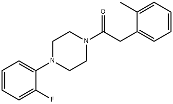 1-[4-(2-fluorophenyl)piperazin-1-yl]-2-(2-methylphenyl)ethanone Struktur