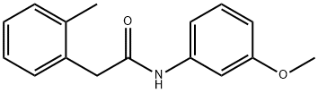 N-(3-methoxyphenyl)-2-(2-methylphenyl)acetamide Struktur