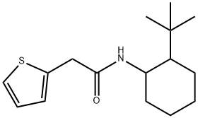 N-(2-tert-butylcyclohexyl)-2-thiophen-2-ylacetamide Struktur