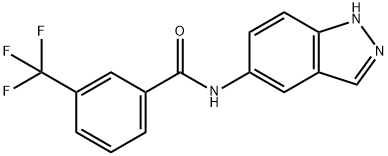 N-(1H-indazol-5-yl)-3-(trifluoromethyl)benzamide Struktur