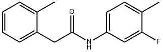 N-(3-fluoro-4-methylphenyl)-2-(2-methylphenyl)acetamide Struktur