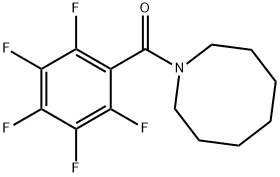 azocan-1-yl-(2,3,4,5,6-pentafluorophenyl)methanone Struktur