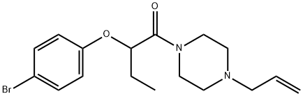 2-(4-bromophenoxy)-1-(4-prop-2-enylpiperazin-1-yl)butan-1-one Struktur