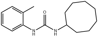 1-cyclooctyl-3-(2-methylphenyl)urea Struktur