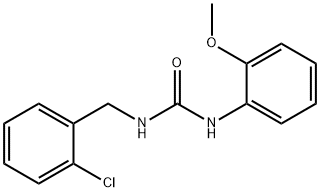 1-[(2-chlorophenyl)methyl]-3-(2-methoxyphenyl)urea Struktur