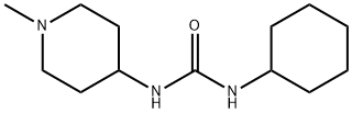 1-cyclohexyl-3-(1-methylpiperidin-4-yl)urea Struktur