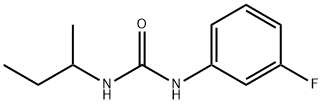 1-butan-2-yl-3-(3-fluorophenyl)urea Struktur