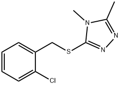 3-[(2-chlorophenyl)methylsulfanyl]-4,5-dimethyl-1,2,4-triazole Struktur