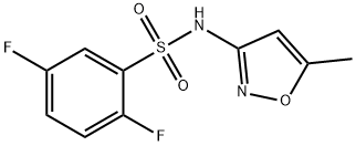 2,5-difluoro-N-(5-methyl-1,2-oxazol-3-yl)benzenesulfonamide Struktur