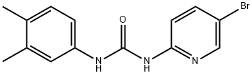 1-(5-bromopyridin-2-yl)-3-(3,4-dimethylphenyl)urea Struktur