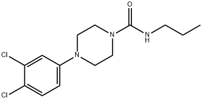 4-(3,4-dichlorophenyl)-N-propylpiperazine-1-carboxamide Struktur