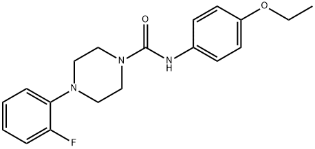 N-(4-ethoxyphenyl)-4-(2-fluorophenyl)piperazine-1-carboxamide Struktur