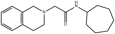 N-cycloheptyl-2-(3,4-dihydro-1H-isoquinolin-2-yl)acetamide Struktur