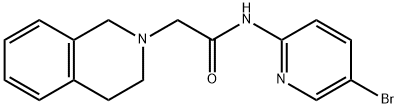 N-(5-bromopyridin-2-yl)-2-(3,4-dihydro-1H-isoquinolin-2-yl)acetamide Struktur