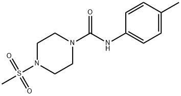 N-(4-methylphenyl)-4-methylsulfonylpiperazine-1-carboxamide Struktur