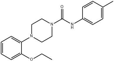 4-(2-ethoxyphenyl)-N-(4-methylphenyl)piperazine-1-carboxamide Struktur