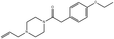 2-(4-ethoxyphenyl)-1-(4-prop-2-enylpiperazin-1-yl)ethanone Struktur