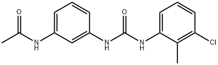 N-[3-[(3-chloro-2-methylphenyl)carbamoylamino]phenyl]acetamide Struktur