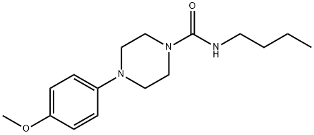 N-butyl-4-(4-methoxyphenyl)piperazine-1-carboxamide Struktur