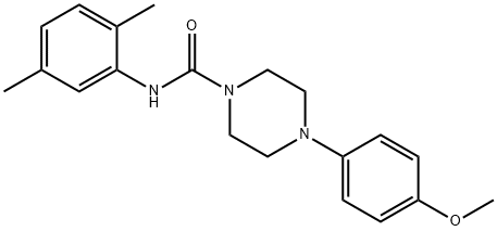 N-(2,5-dimethylphenyl)-4-(4-methoxyphenyl)piperazine-1-carboxamide Struktur