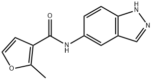 N-(1H-indazol-5-yl)-2-methylfuran-3-carboxamide Struktur