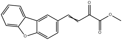 methyl (E)-4-dibenzofuran-2-yl-2-oxobut-3-enoate Struktur