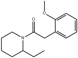 1-(2-ethylpiperidin-1-yl)-2-(2-methoxyphenyl)ethanone Struktur