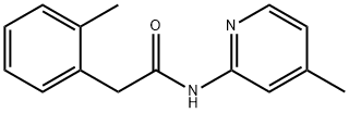 2-(2-methylphenyl)-N-(4-methylpyridin-2-yl)acetamide Struktur